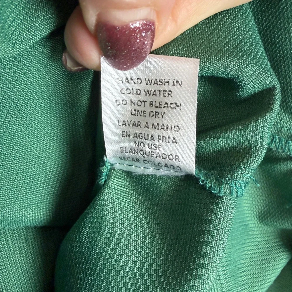 &merci Mens Emerald Green Corduroy Button Down Utility Shirt Large MTP8875 - Picture 9 of 9